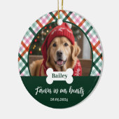 Hondenherdenking Foto Ornament (Links)