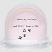 Hondenherdenking Sneeuwbol (Achterkant)