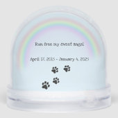 Hondenherdenking Sneeuwbol (Achterkant)