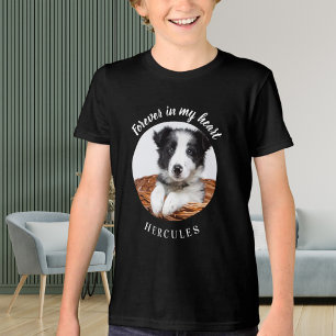 Hondenherdenking zwarte foto liefde Tri-Blend shirt