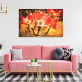Hondenhout Lente Bloemen Canvas Afdruk (Insitu (Woonkamer))