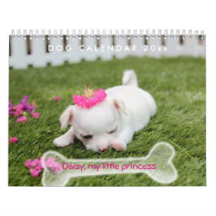 Hondenkalender 2025 Schattigee Puppy Foto toevoege Kalender