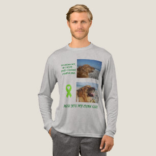 Hondenkanker Bewustzijnslint Forever In My Heart Tri-Blend Shirt