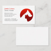 Hondenkat knuffelen Logo Visitekaartje (Voorkant / Achterkant)