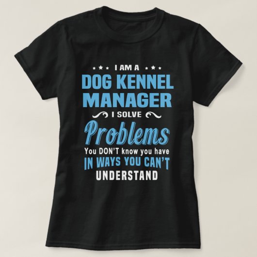 Hondenkennelmanager T-shirt (Design voorkant)
