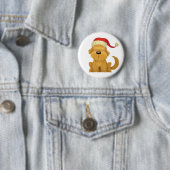 Hondenkerst ronde button 5,7 cm (In situ)