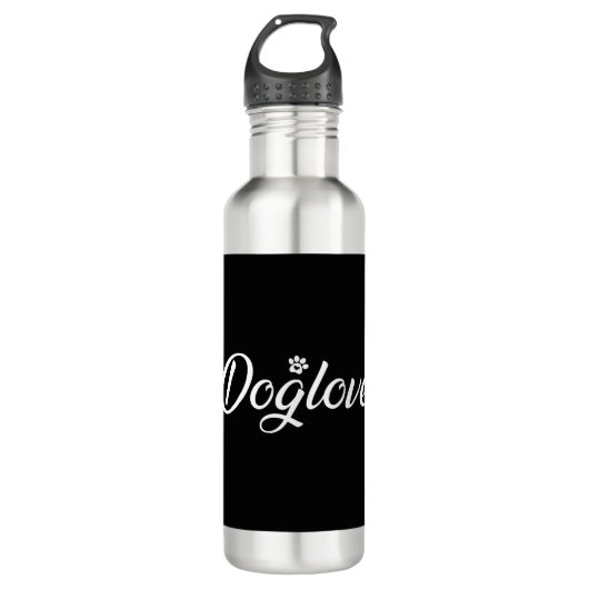 Hondenliefde met Dog Paw Waterfles (Voorkant)