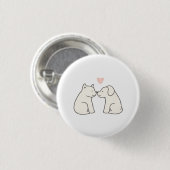 Hondenliefde Ronde Button 3,2 Cm (Voorkant /achterkant)