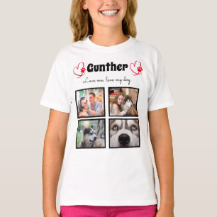 Hondenliefhebber 4 op maat gesneden collage-shirt t-shirt