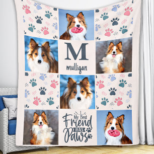 Hondenliefhebber Aangepast 6-pet foto's Verf de Ki Fleece Deken