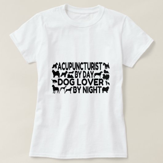 Hondenliefhebber acupuncturist t-shirt (Design voorkant)