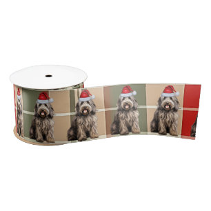 Hondenliefhebber Bergamasco Rood Groen Plaid Kerst Lint
