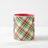 Hondenliefhebber Berger Picard Holiday Plaid Mok (Midden)