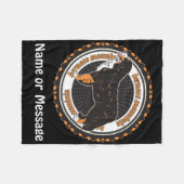 Hondenliefhebber Bernese Mountain - aangepaste naa Fleece Deken (Voorkant (Horizontaal))