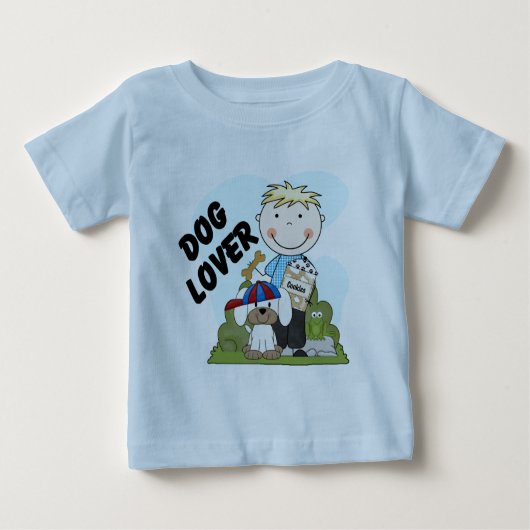 Hondenliefhebber Blond Boy T shirten en geschenken (Voorkant)