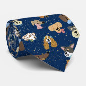 HONDENLIEFHEBBER BLUE STROPDAS (Opgerold)