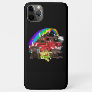 Hondenliefhebber Bunny Chocolate Labrador Paasda iPhone 11 Pro Max Hoesje