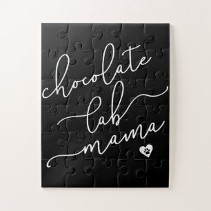 Hondenliefhebber   Chocolade Lab Mama Legpuzzel