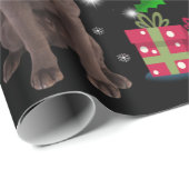 hondenliefhebber | Chocolade Labrador-kerstboom Cadeaupapier (Rol Hoek)