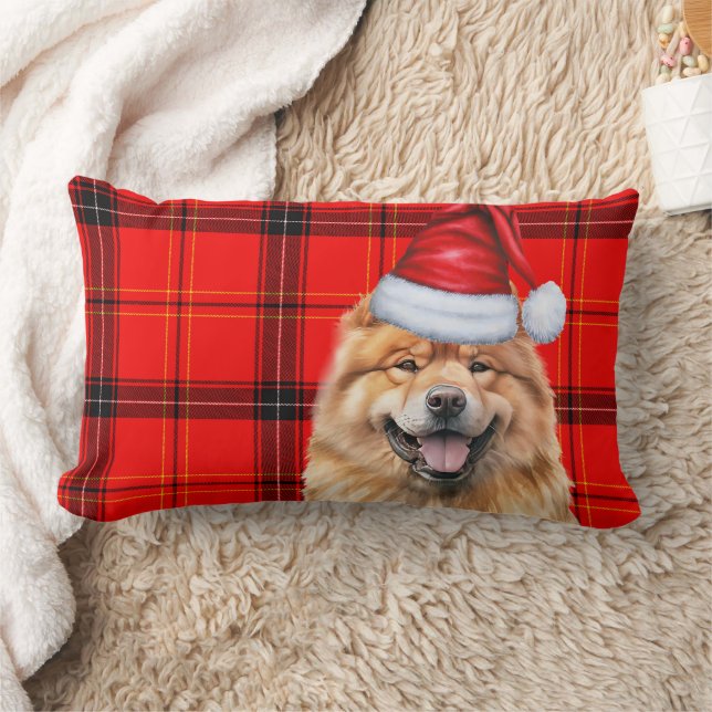 Hondenliefhebber Christmas Chow Chow Red Holiday P Kussen (Deken)