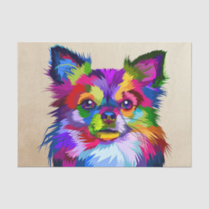 hondenliefhebber Colorful Chihuahua Dog Tissuepapier