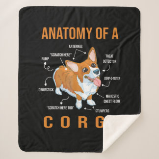 Hondenliefhebber Cute Corgi Sherpa Deken