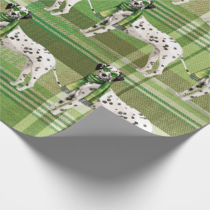Hondenliefhebber Dalmatische Plaid Christmas Cadeaupapier