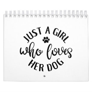 hondenliefhebber design een meisje dat van haar ho kalender