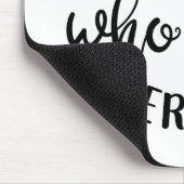 Hondenliefhebber design een meisje dat van haar ho muismat (Hoek)