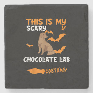 Hondenliefhebber Dit is mijn enge chocolade lab Stenen Onderzetter
