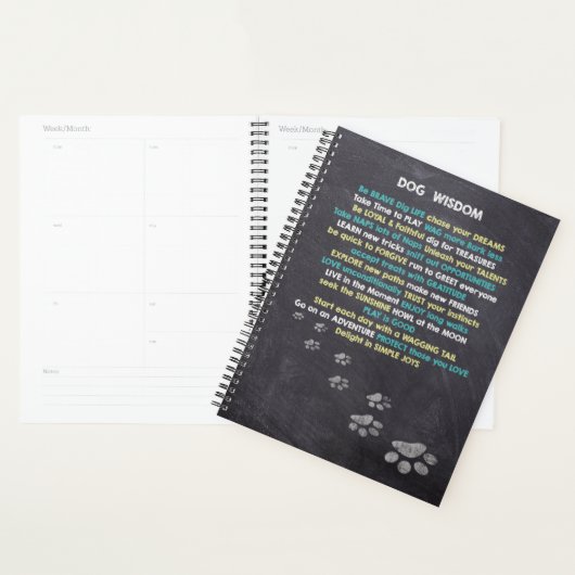 Hondenliefhebber Dog Wisdom-offertes Planner (Display)