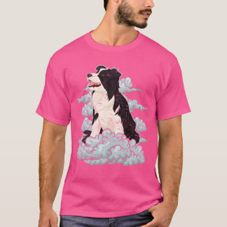 Hondenliefhebber Dogs Gift Clouds Border Collie F T-shirt