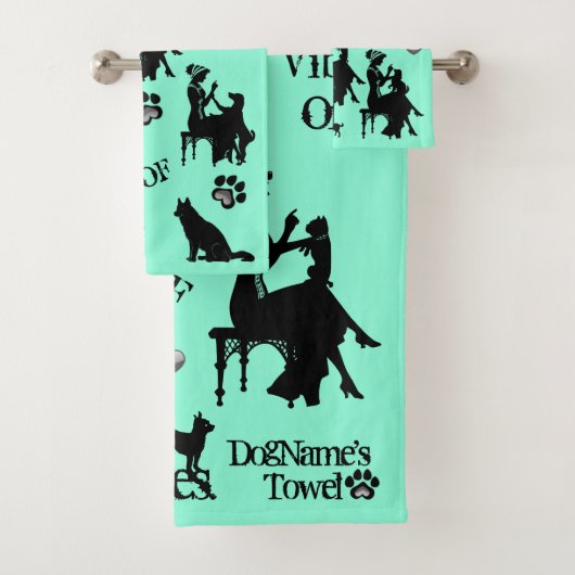 Hondenliefhebber! Dog's Towels! Voeg Naam of Namen Bad Handdoek (Insitu)