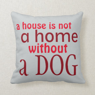 Hondenliefhebber eenvoudige gezegde decoratieve ro kussen