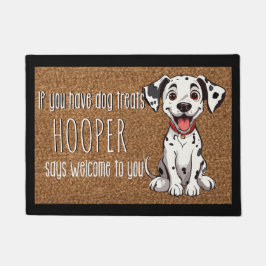 Hondenliefhebber Gepersonaliseerde Dalmatische hon Deurmat