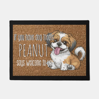 Hondenliefhebber Gepersonaliseerde Shih Tzu Puppy Deurmat