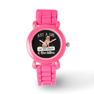 Hondenliefhebber Gewoon een meisje dat van de Ta Horloge