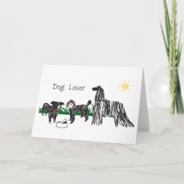Hondenliefhebber groet kaart