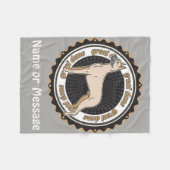 Hondenliefhebber Grote Deen Aangepaste Naam / Beri Fleece Deken (Voorkant (Horizontaal))