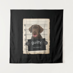 Hondenliefhebber   Guilty Chocolate Labrador Bad D Wandkleed