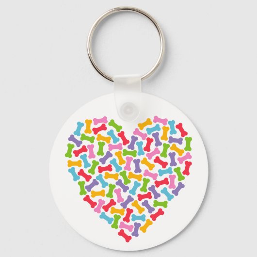 Hondenliefhebber Heart Sleutelhanger (Voorkant)