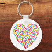 Hondenliefhebber Heart Sleutelhanger (Voorkant)