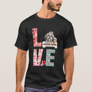 Hondenliefhebber Hond Fan Lhasa Apso is Liefde Lha T-shirt
