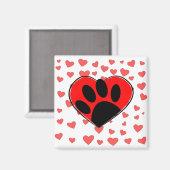 Hondenliefhebber hoort overal magneet (Voorkant / Achterkant)