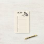 Hondenliefhebber - Husky - to do list Post-it® Notes (Op bureau)