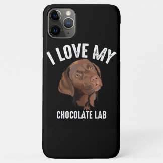 Hondenliefhebber | Ik hou van mijn chocolade lab iPhone 11 Pro Max Hoesje