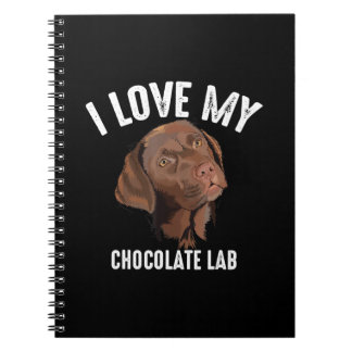 Hondenliefhebber | Ik hou van mijn chocolade lab Notitieboek