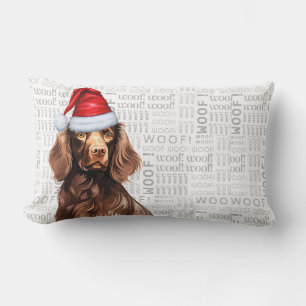 Hondenliefhebber Kerst Schattigee Boykin Spaniel V Kussen