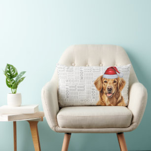 Hondenliefhebber Kerst Schattigee Golden Retriever Kussen