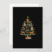 Hondenliefhebber Kerstlichtjes Hondenkerstboom Pre Kaart (Voorkant / Achterkant)